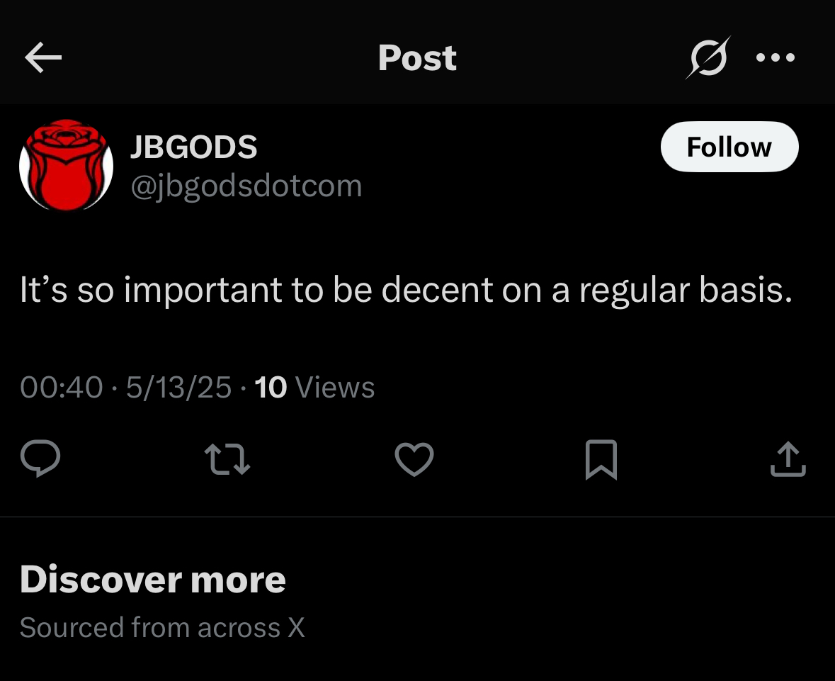 Pharaoh From JBGODS Has Some Thoughts About Decency
